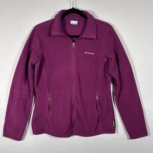 Columbia Polartec Fleece Full Zip Cabincore Jacket Raspberry M